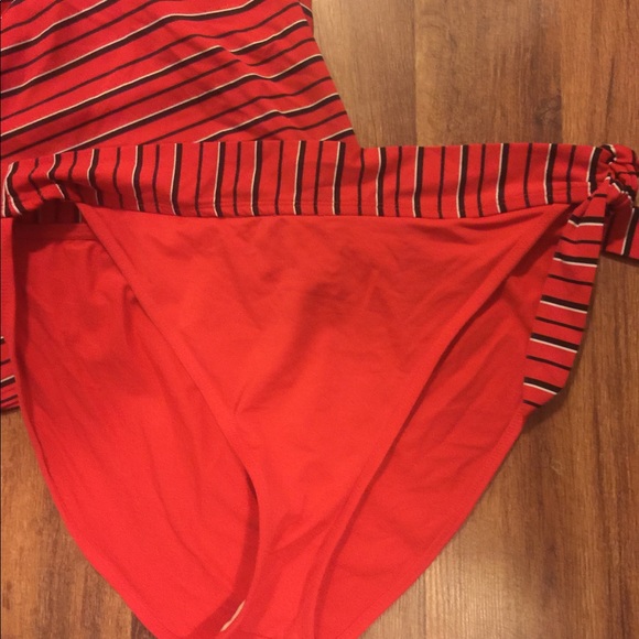 Red 2pc Swimsuit 16W - Picture 2 of 4